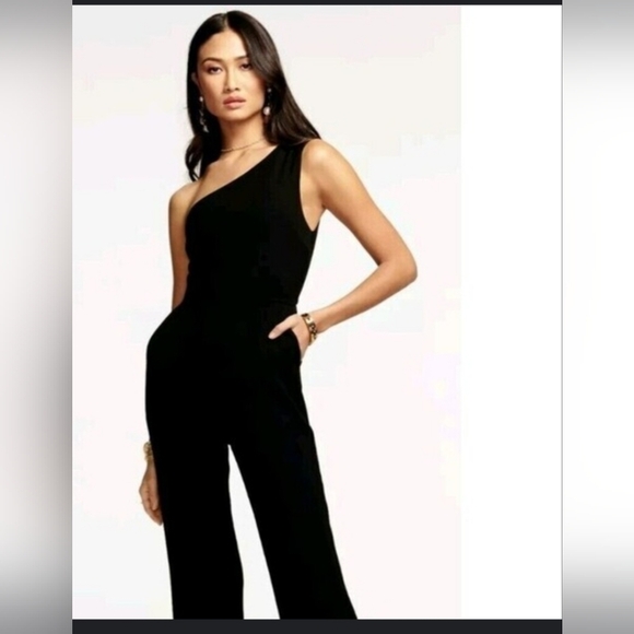Ramy Brook New York Chic Black Gabriela Asymmetrical Jumpsuit - Picture 1 of 7